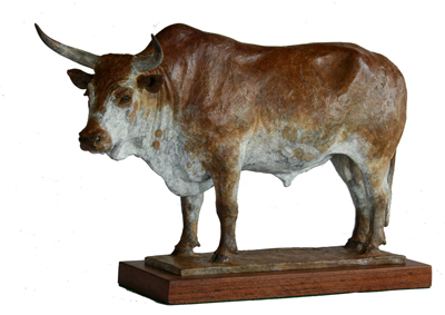 Nguni Bull bronze sculpture